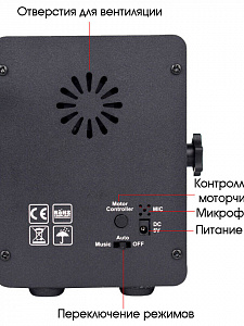 Световая установка Диско шар с лазерами Огонёк OG-LDS20
