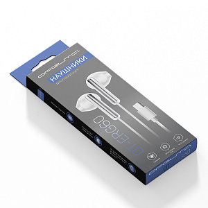 Наушники проводные гарнитура Type-C с микрофоном Орбита OT-ERG60 Белые