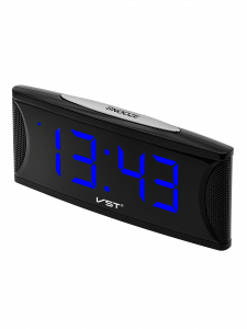 Часы электронные настольные от USB с будильником VST 719-5 Синие