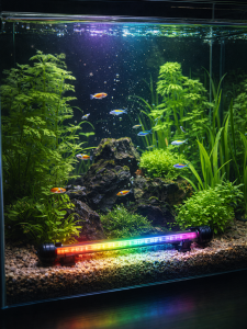 Светильник лампа для аквариума светодиодная RGB Огонек OG-LDP03 (180мм)