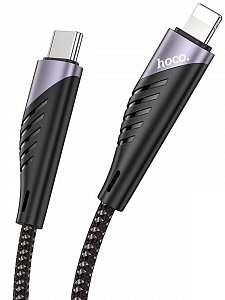 HOCO U95 Черный кабель PD20W (iOS Lighting-TYPE-C) 1.2м