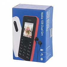 NOKIA 108 Черный телефон кнопочный (2G, 2SIM, RM-827)