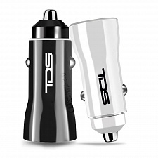 Зарядка в прикуриватель для автомобиля 2*USB TDS TS-CAU36 Белое