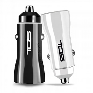 Зарядка в прикуриватель для автомобиля 2*USB TDS TS-CAU36 Белое