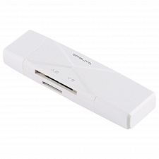 Орбита OT-PCR16 Белый картридер OTG (TF, SD, microUSB, Type-C)