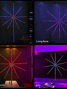 Светодиодная Bluetooth лента Фейерверк с пультом Огонёк OG-LDL39 30см