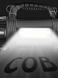 Патриот PT-FLR36 фонарь ручной (1L+1L, встр. аккум)