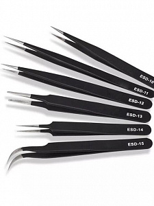 Набор антистатических пинцетов 6 штук Патриот PT-INO05