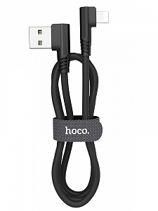 HOCO U83 Черный кабель USB 2.4A (iOS Lighting) 1.2м