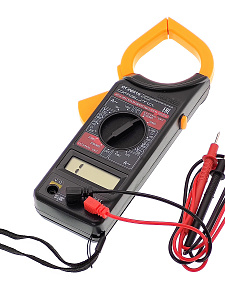 Мультиметр цифровой с прозвонкой, клещи токовые тестер тока и напряжения Орбита OT-INM19