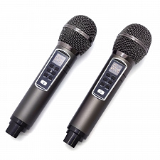 SDRD SD-128 Серая Караоке система (2 микр, Bluetooth 4.2) МЯТАЯ УПАКОВКА