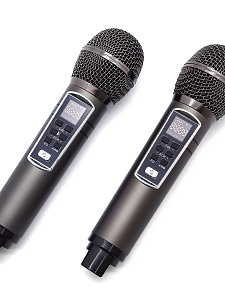 SDRD SD-128 Серая Караоке система (2 микр, Bluetooth 4.2) МЯТАЯ УПАКОВКА