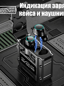Наушники беспроводные Bluetooth с микрофоном в кейсе Орбита OT-ERB52