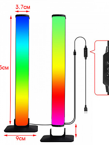 Светильник настольный декоративный для ПК RGB Огонёк OG-LDP18