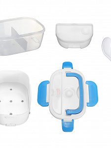 Ланч-бокс для еды с подогревом 220В Огонёк OG-HOG01 Синий