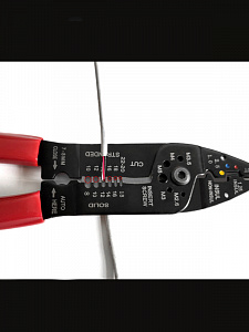 Стриппер клещи 3 в 1 для снятия изоляции и обжима клемм Патриот PT-INK08