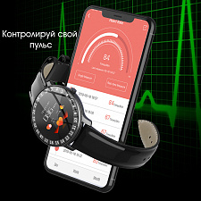 Орбита OT-SMS06(R80) Черный металл спорт браслет