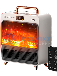 Обогреватель для дома, тепловентилятор напольный с пультом 1500 Вт TITAVIN TI-PFH002
