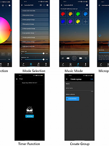 Огонек OG-LDL41 LED контроллер DC 5-24В (Bluetooth, RGB, 4PIN)