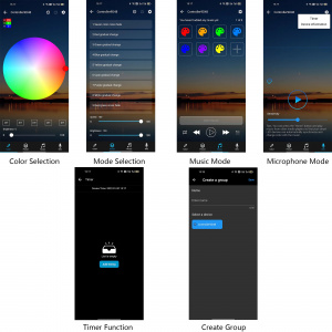 Огонек OG-LDL41 LED контроллер DC 5-24В (Bluetooth, RGB, 4PIN)