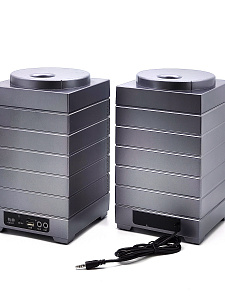 SDRD SD-128 Серая Караоке система (2 микр, Bluetooth 4.2) МЯТАЯ УПАКОВКА