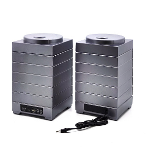 SDRD SD-128 Серая Караоке система (2 микр, Bluetooth 4.2) МЯТАЯ УПАКОВКА