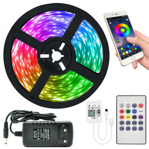 Светодиодная лента с контроллером Wi-Fi 5 метров Огонёк OG-LDL50