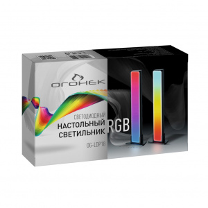 Светильник настольный декоративный для ПК RGB Огонёк OG-LDP18