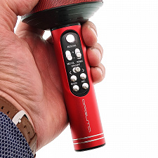 Орбита OT-ERM10 Красный RGB микрофон (Bluetooth, динамики, USB)