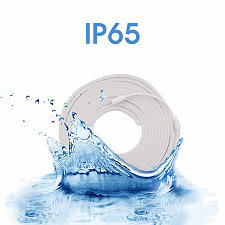 Светодиодная лента Неоновая 5м с адаптером питания IP65 Огонёк OG-LDL47 Белая