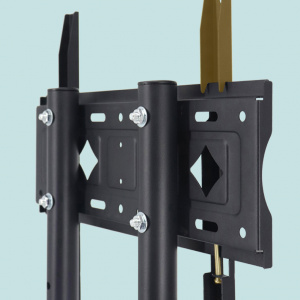 Стойка для телевизора напольная на колесиках до 55 дюймов Орбита OT-HOD21