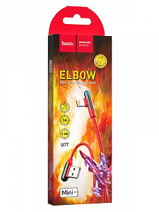 HOCO U77 Черный кабель USB 3A (iOS Lighting) 1,2м