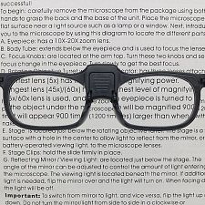 Очки лупа увеличительные с фонариком +2.5 Орбита OT-INL84