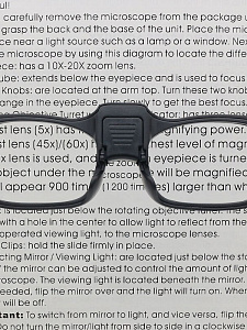 Очки лупа увеличительные с фонариком +2.5 Орбита OT-INL84