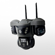 Камера видеонаблюдения 4G с сим картой уличная поворотная 2 Mp*3 Орбита OT-VNI68B