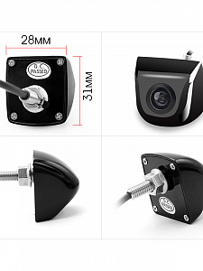 Камера заднего вида автомобильная врезная 500ТВЛ TDS TS-CAV14 Белая