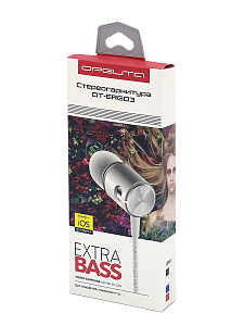Орбита OT-ERG03 Синие наушники вакуум-гарнитура (3.5мм)