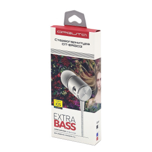 Орбита OT-ERG03 Синие наушники вакуум-гарнитура (3.5мм)
