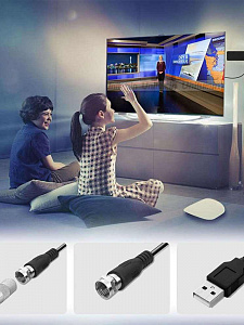 Антенна комнатная для цифрового ТВ с усилителем Орбита OT-ANT10