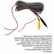 Камера заднего вида автомобильная врезная 500ТВЛ TDS TS-CAV25