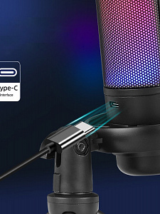 Микрофон для компьютера игровой для стрима Орбита OT-PCS08A