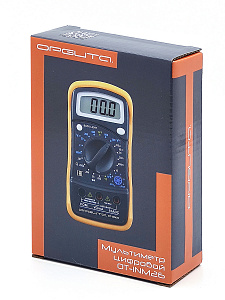 Мультиметр цифровой с прозвонкой в калоше тестер тока и напряжения Орбита OT-INM26