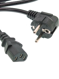 Кабель питания сетевой C13 для компьютера 1.5м Орбита OT-ELS06 Черный