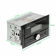 Магнитола для авто 2 DIN с пультом с Bluetooth, AUX, USB универсальная TDS TS-CAM22