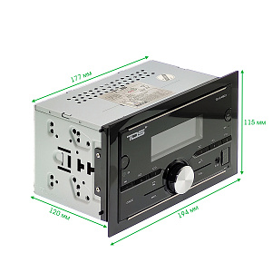 Магнитола для авто 2 DIN с пультом с Bluetooth, AUX, USB универсальная TDS TS-CAM22