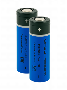 Аккумулятор 18650 высокотоковый, 1500мАч, 2шт Орбита