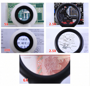 Третья рука для пайки с подсветкой, универсальный держатель на подставке с лупой 2 руки Орбита OT-INL47