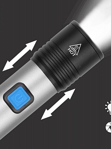 Фонарь ручной аккумуляторный, карманный Следопыт ST-FLR11