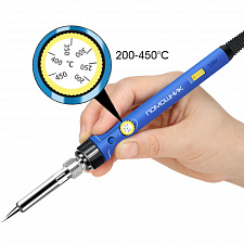 Паяльник электрический с терморегулятором, набор 24 в 1 Помощник PM-INP31
