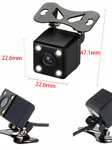 Камера заднего вида автомобильная с подсветкой 500ТВЛ TDS TS-CAV20